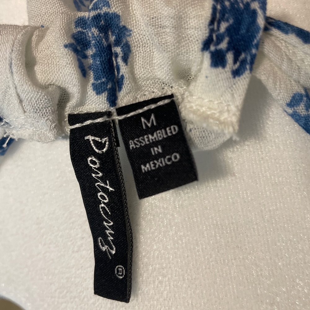 Portocruz Blue White Beach Cover-Up Dress M | Summer Swim Resort Sun Dress NWOT - Picture 4 of 4